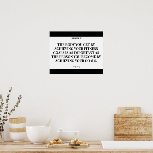 黒白 ポスター (キッチン)