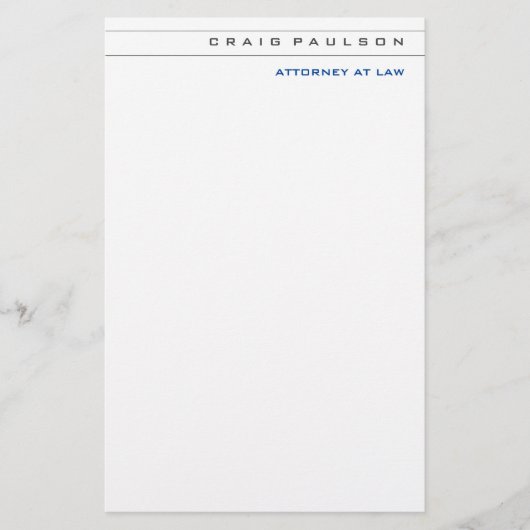 黒白 法律事務所 プロフェッショナル 便箋 (正面)
