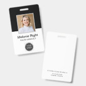 黒白IDバッジ バッジ (正面＆裏面)