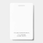 黒白IDバッジ バッジ (裏面)