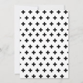 黒白It's A Boy Baby Shower招待状 招待状 (裏面)