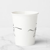 黒白She言ったYesブライダルシャワー 紙コップ (左)