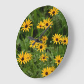 黒目のスーサン時計 ラージ壁時計 (傾斜)