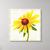 黒目のスーザンの花の写真 キャンバスプリント (正面)