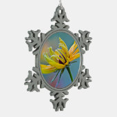 黒目のスーザン スノーフレークピューターオーナメント (左)