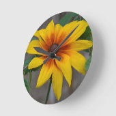 黒目スーザンウォールクロック ラウンド壁時計 (傾斜)