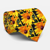 黒目スーザンフラワー写真 ネクタイ (ロール)