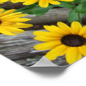 黒目スーザンポスター/プリント 縁ど ポスター (角)