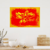 黒目スーザンワイルドフラワー – デジタルアート ポスター (キッチン)