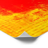 黒目スーザンワイルドフラワー – デジタルアート ポスター (角)