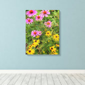 黒目スーザン キャンバスプリント (インサイチュ (ウッドフロア))