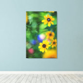 黒目スーザン キャンバスプリント (インサイチュ (ウッドフロア))