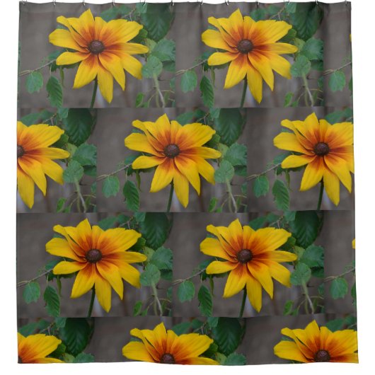 黒目スーザン シャワーカーテン (正面)