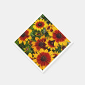 黒目スーザン スタンダードカクテルナプキン (角)