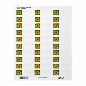 黒目スーザン ラベル (フルシート)