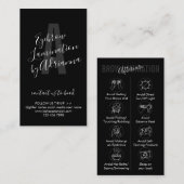 黒眉毛ラミネーション アフターケアアドバイス 指導 名刺 (正面/裏面)