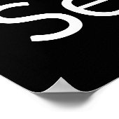 黒看板が下がるのを待って下さい ポスター (角)