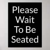 黒看板が下がるのを待って下さい ポスター (正面)