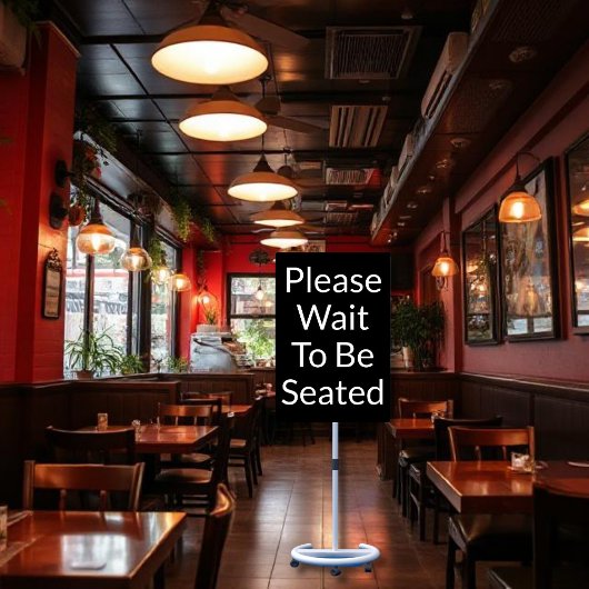 黒看板が下がるのを待って下さい ポスター