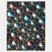 黒真珠 フリースブランケット (正面)