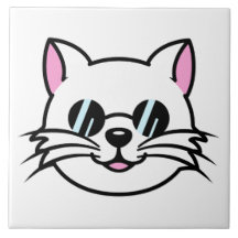 黒眼鏡・サングラスをかけている白猫