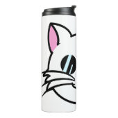 黒眼鏡・サングラスをかけている白猫 タンブラー (回転左)