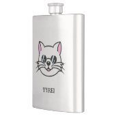 黒眼鏡・サングラスをかけている白猫 フラスク (左)