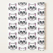 黒眼鏡・サングラスをかけている白猫 プランナー手帳 (裏面)