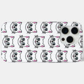 黒眼鏡・サングラスをかけている白猫 Case-Mate iPhoneケース (裏面 (横))