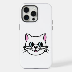 黒眼鏡・サングラスをかけている白猫 iPhone 15 PRO MAXケース