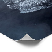 黒砂ビーチと氷(アイスランド) ポスター (角)