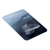 黒砂ビーチと氷（アイスランド） マグネット (右側)