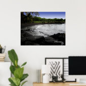 黒砂ビーチポスター ポスター (ホームオフィス)