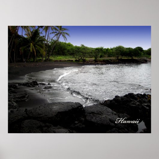 黒砂浜のポスター ポスター (正面)