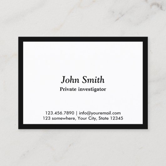 黒研縁ど究官名刺 名刺 (正面)