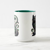 黒磁猫 マグカップ (中央)