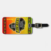 黒祝史アフリカの地図 ラゲッジタグ (正面横)