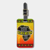 黒祝史アフリカの地図 ラゲッジタグ (正面縦)