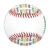 黒祝史月モノグラムキープサケ 野球ボール (正面)