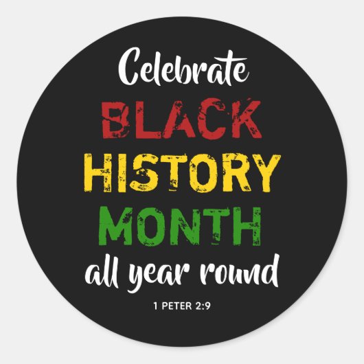 黒祝史月聖書信徒 ラウンドシール (正面)