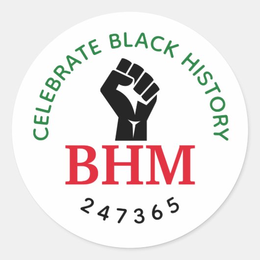 黒祝史247365 MONOGRAM白 ラウンドシール (正面)