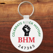 黒祝史24 7 365モノグラム キーホルダー (正面)