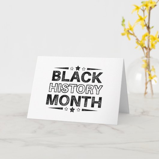 黒祝履歴月 カード (黄色い花)