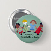 黒祝歴史月！1番 缶バッジ (正面&裏面)