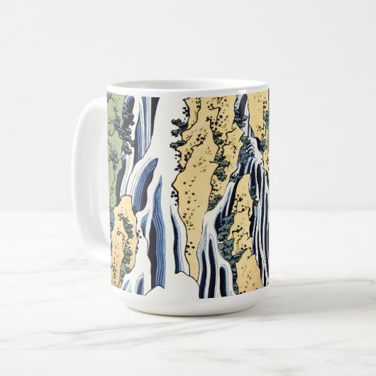 黒神山宝西付近の切振の滝 コーヒーマグカップ (正面左)