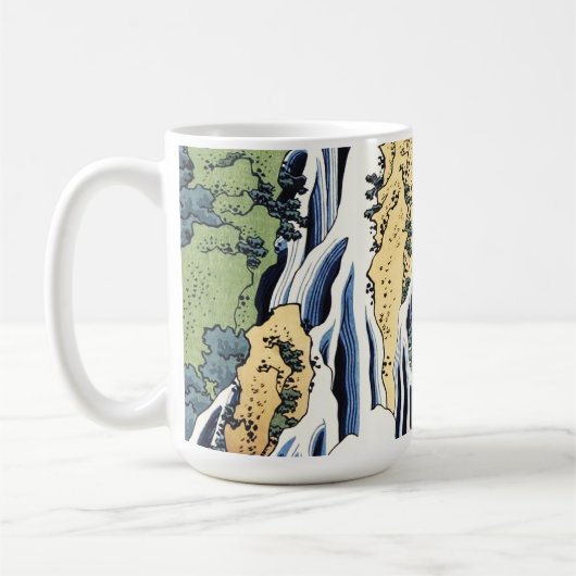 黒神山宝西付近の切振の滝 コーヒーマグカップ (左)