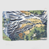 黒神山宝西付近の切振の滝 ゴルフタオル (横)