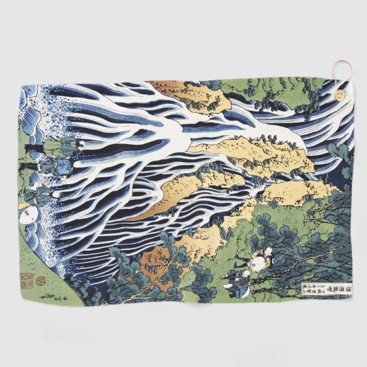 黒神山宝西付近の切振の滝 ゴルフタオル (横)