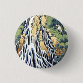 黒神山宝西付近の切振の滝 缶バッジ (正面)