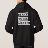 黒票のステンシルのカスタム色 パーカ (裏面)